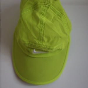 nike neon green sports hat